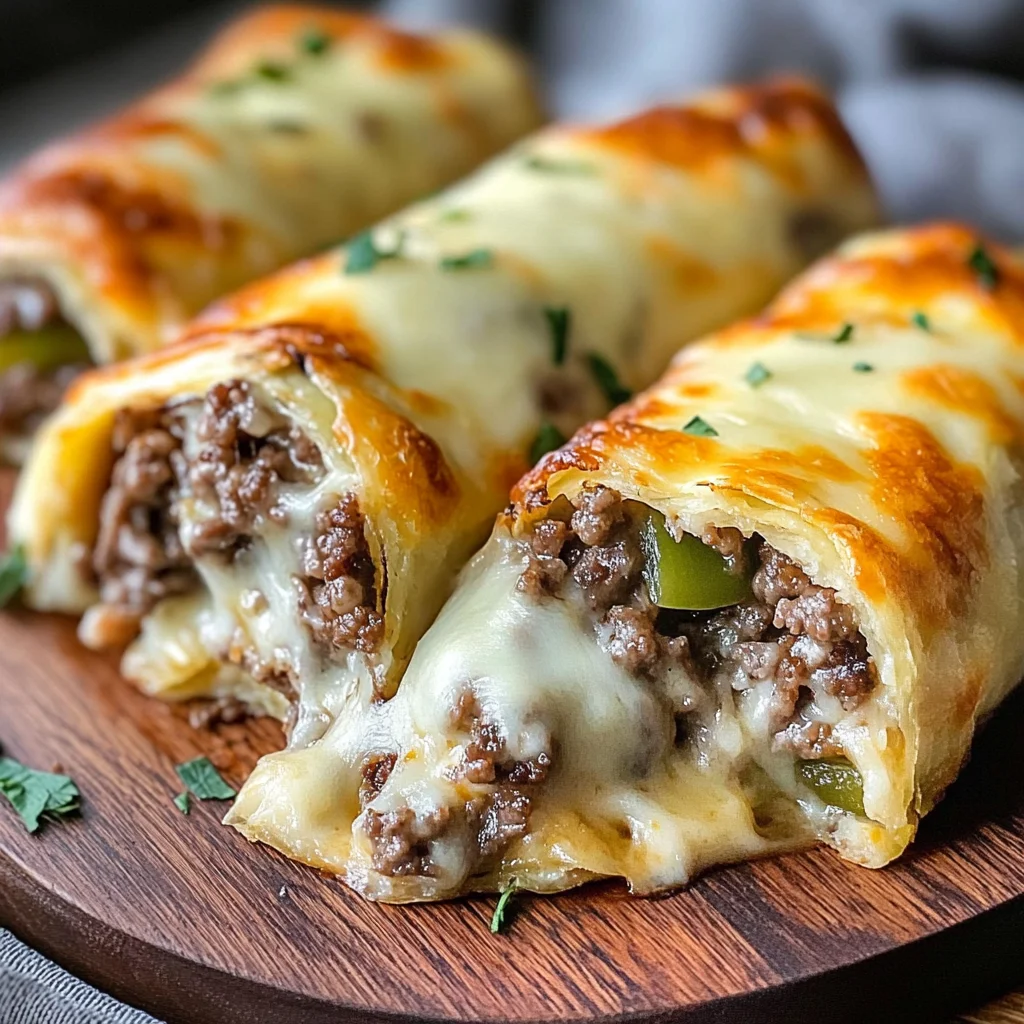 Keto Philly Cheesesteak Rolls