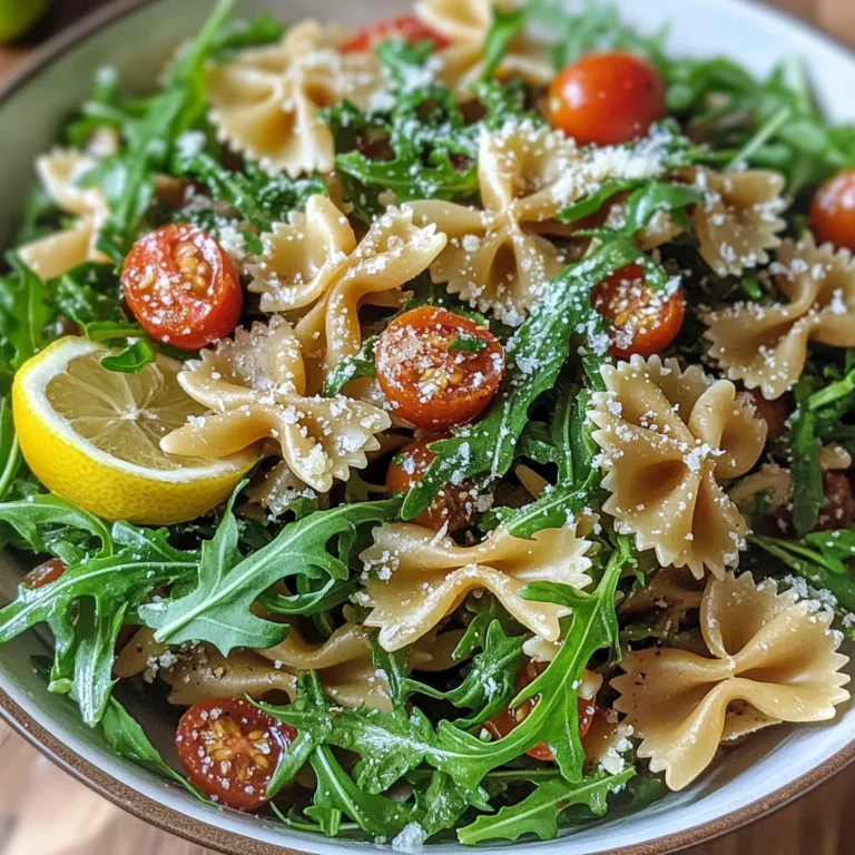 Lemon Arugula Pasta Salad