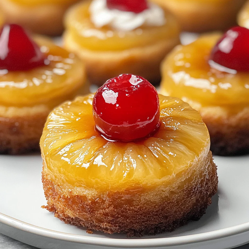 Mini Pineapple Upside Down Cakes