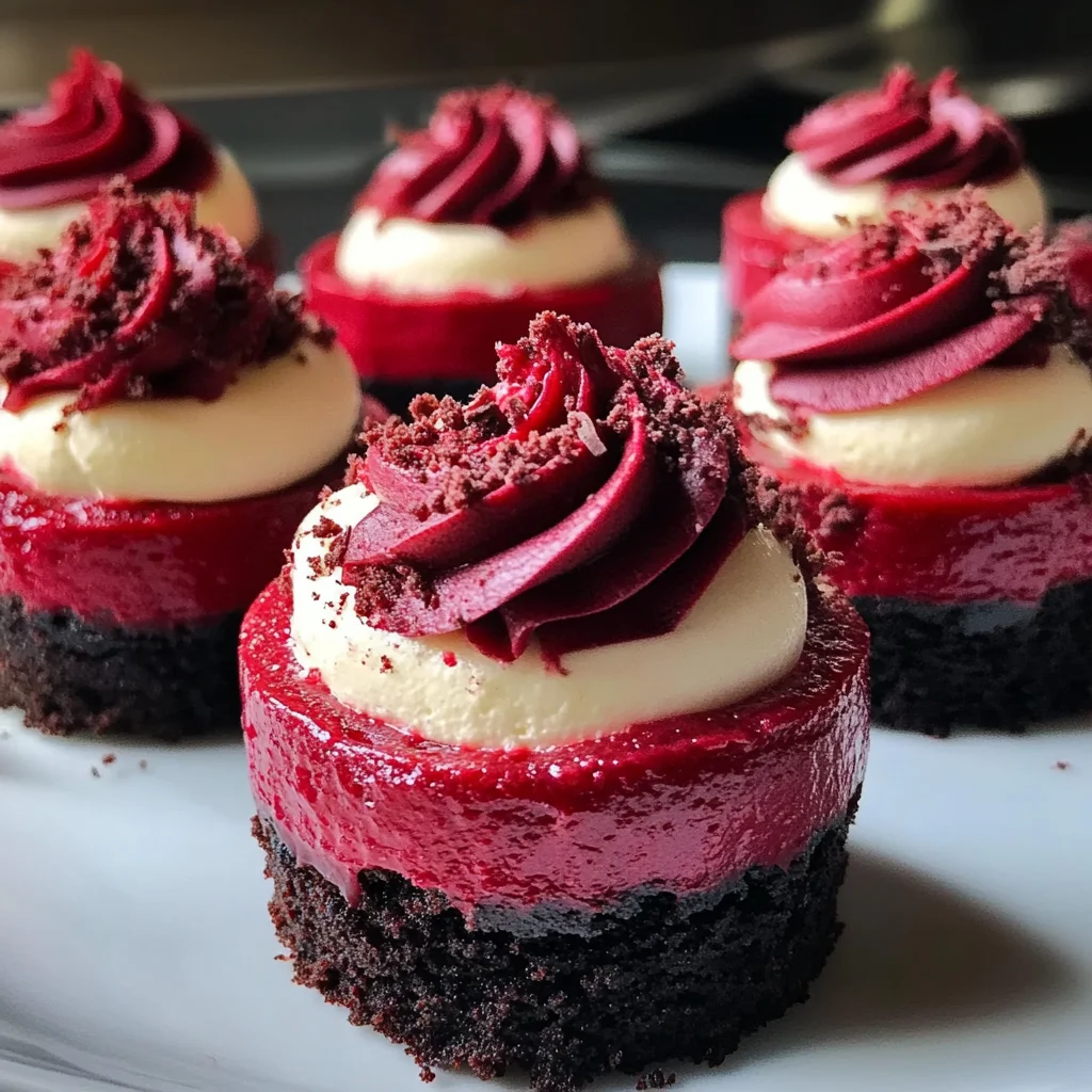 Mini Red Velvet Cheesecakes
