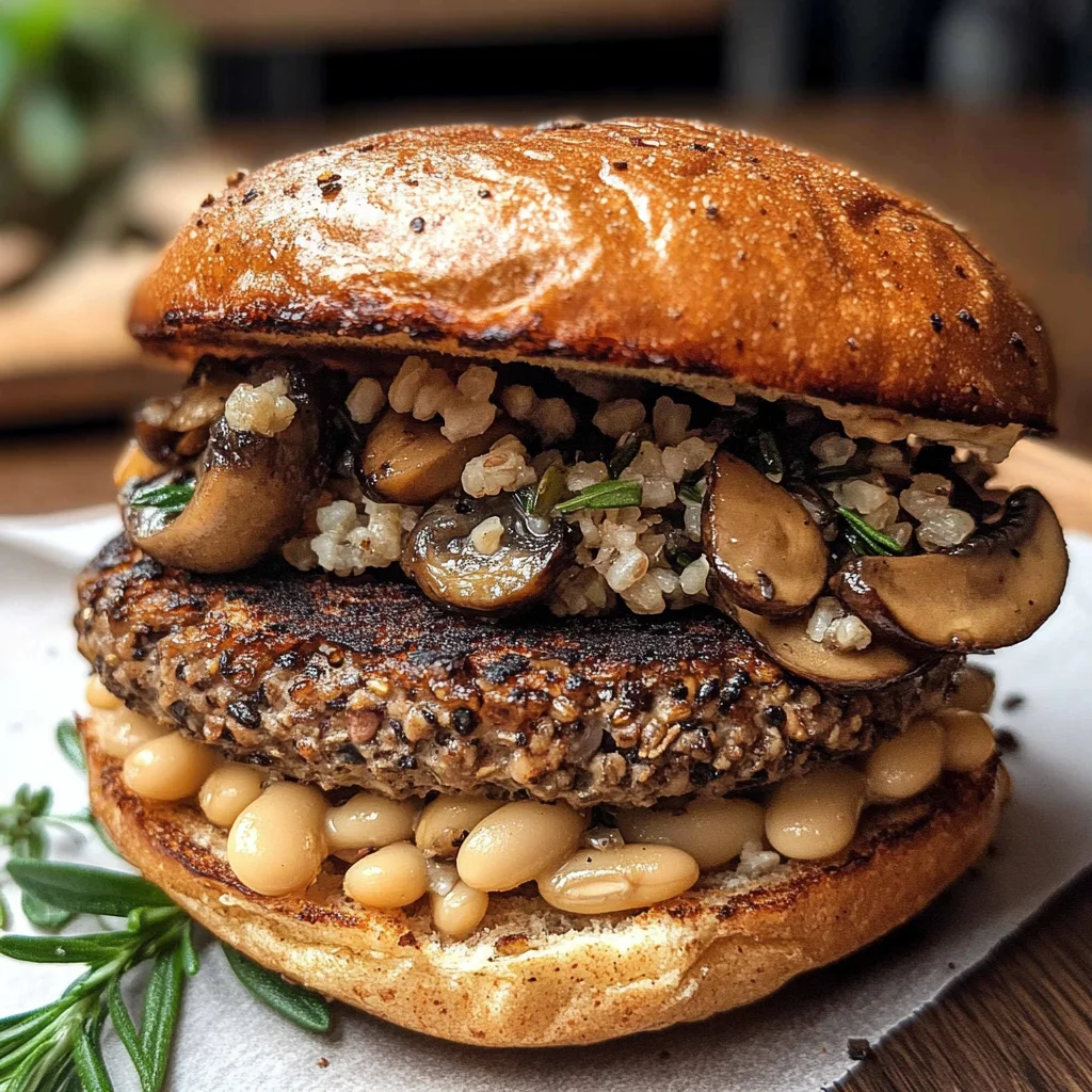 Mushroom Veggie Burgers