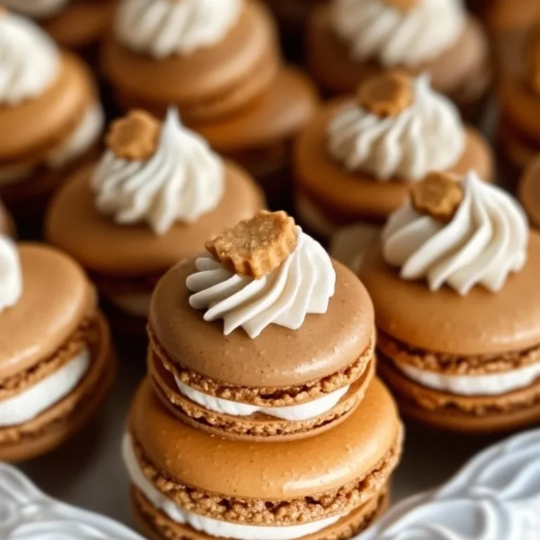 Pumpkin Pie Macarons