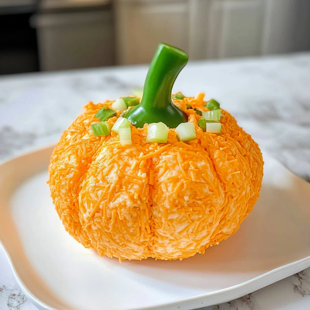 Pumpkin Shaped Cheese Ball