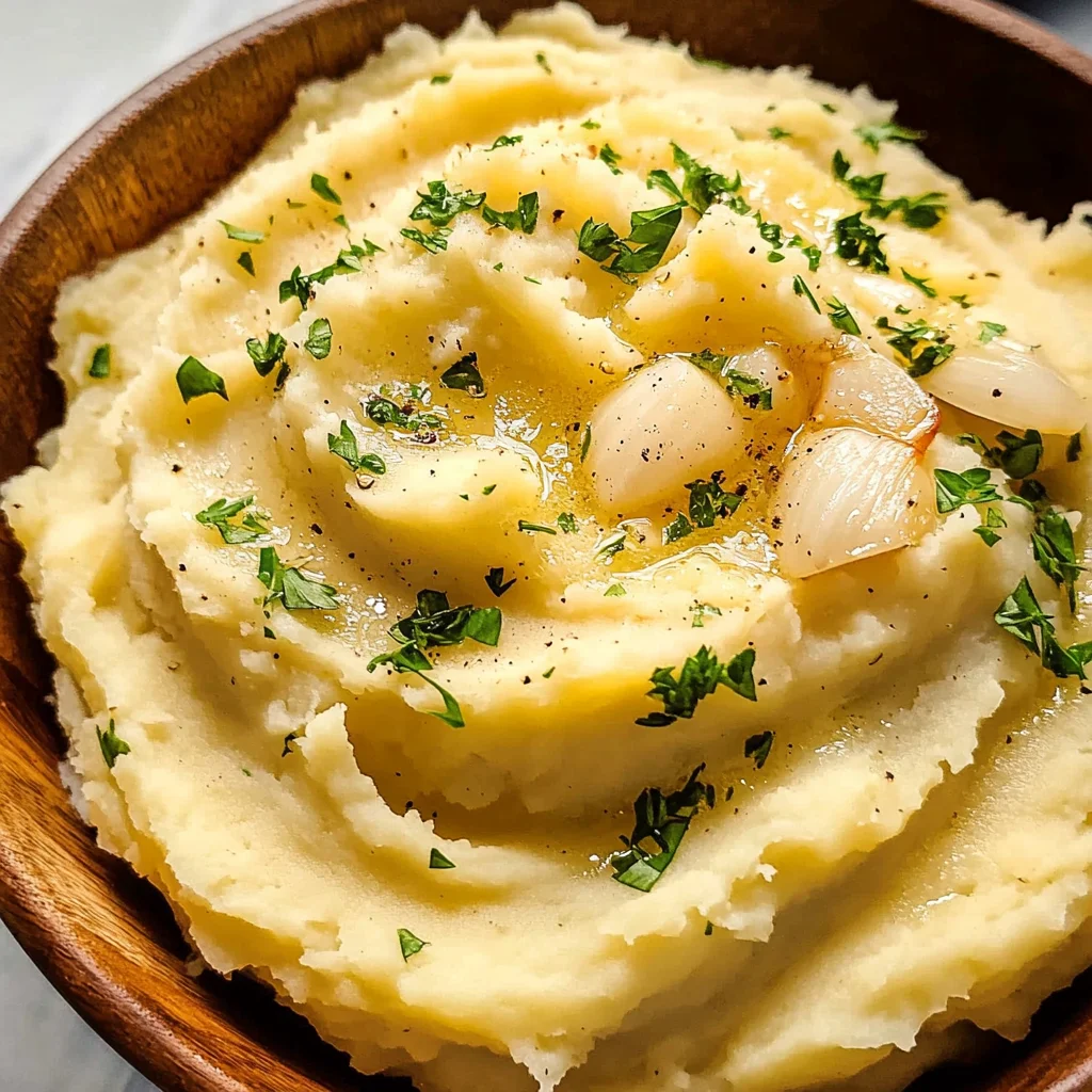 Roasted Garlic Mashed Potatoes {Slow Cooker}