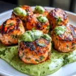 Salmon Balls with Creamy Avocado Sauce: Healthy Dinner Ideas