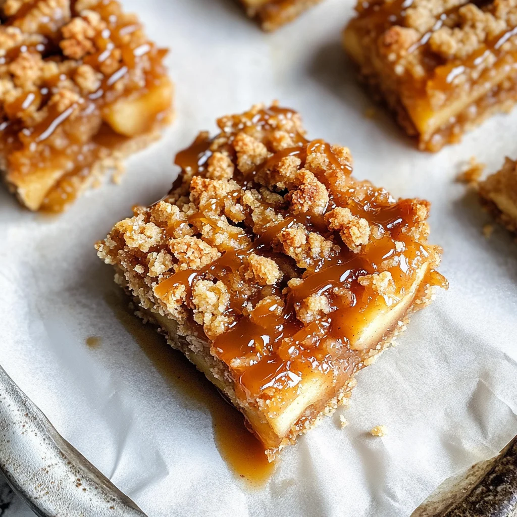 Salted Caramel Apple Crumble Bars Fall Treat: Get Addicted in 45 Min