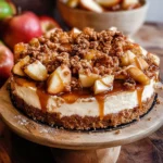 Salted Caramel Apple Pie Cheesecake