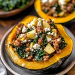 Sausage-Stuffed Acorn Squash