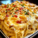 Spicy Southern Cheesy Chicken Spaghetti Casserole