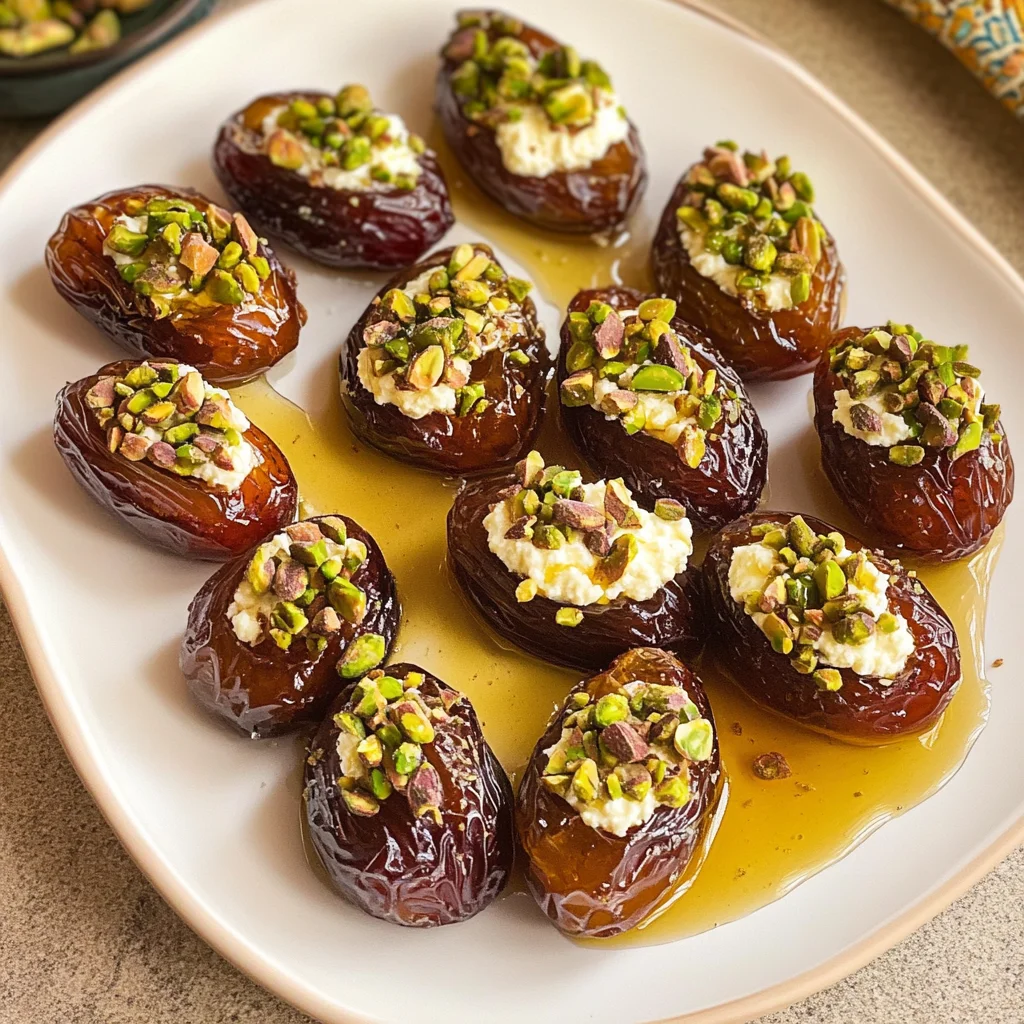 St. Patrick’s Day Treat: Honey Pistachio Ricotta Stuffed Dates