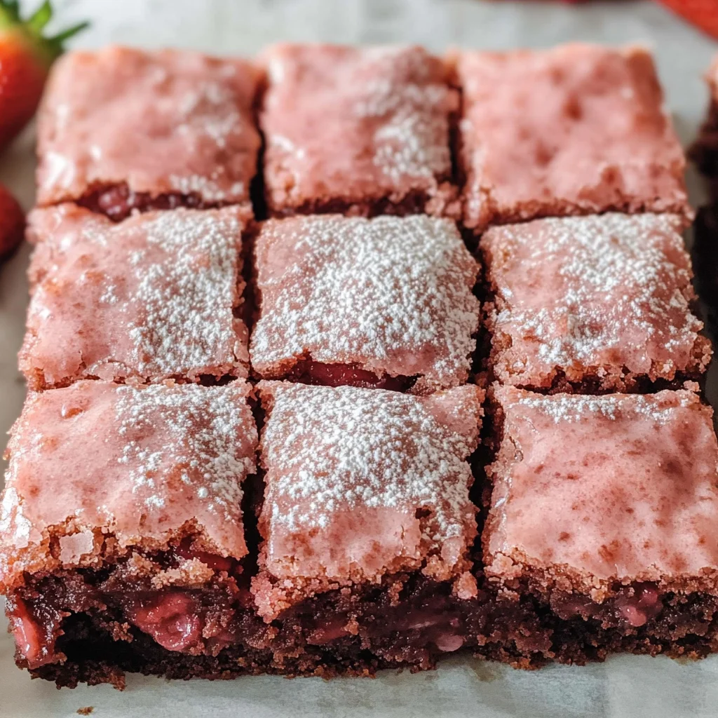 Strawberry Brownies