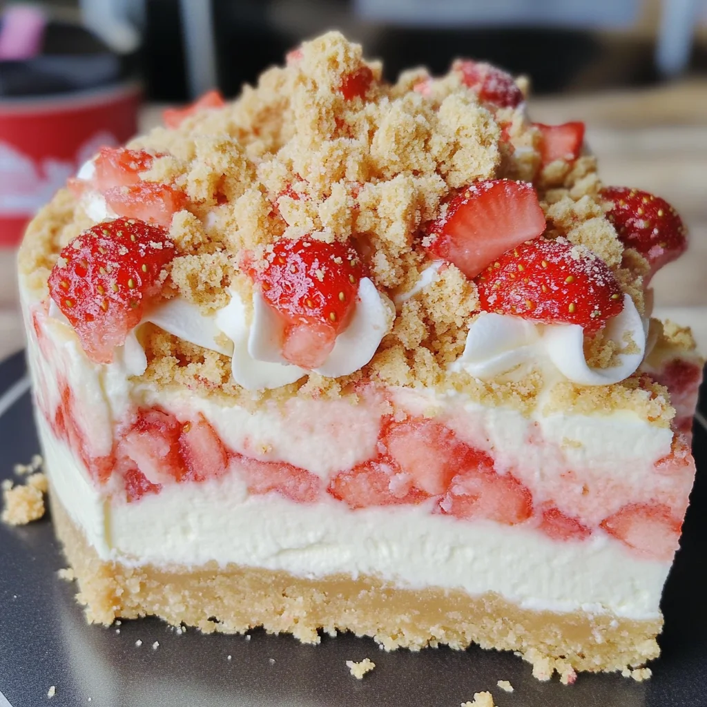 Strawberry Crunch Cheesecake