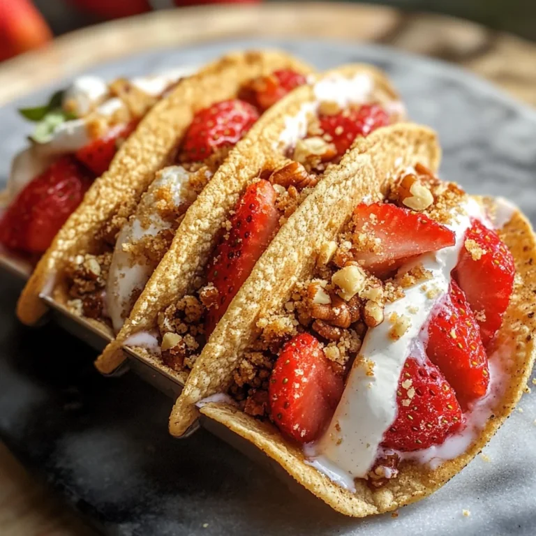 Strawberry Crunch Cheesecake Tacos