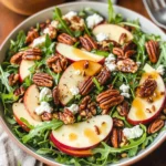 Apple Arugula Salad With Maple Pecans