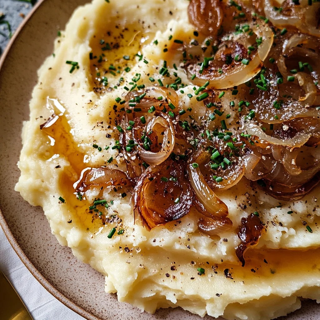 Best Ever Caramelized Onion Mashed Potatoes