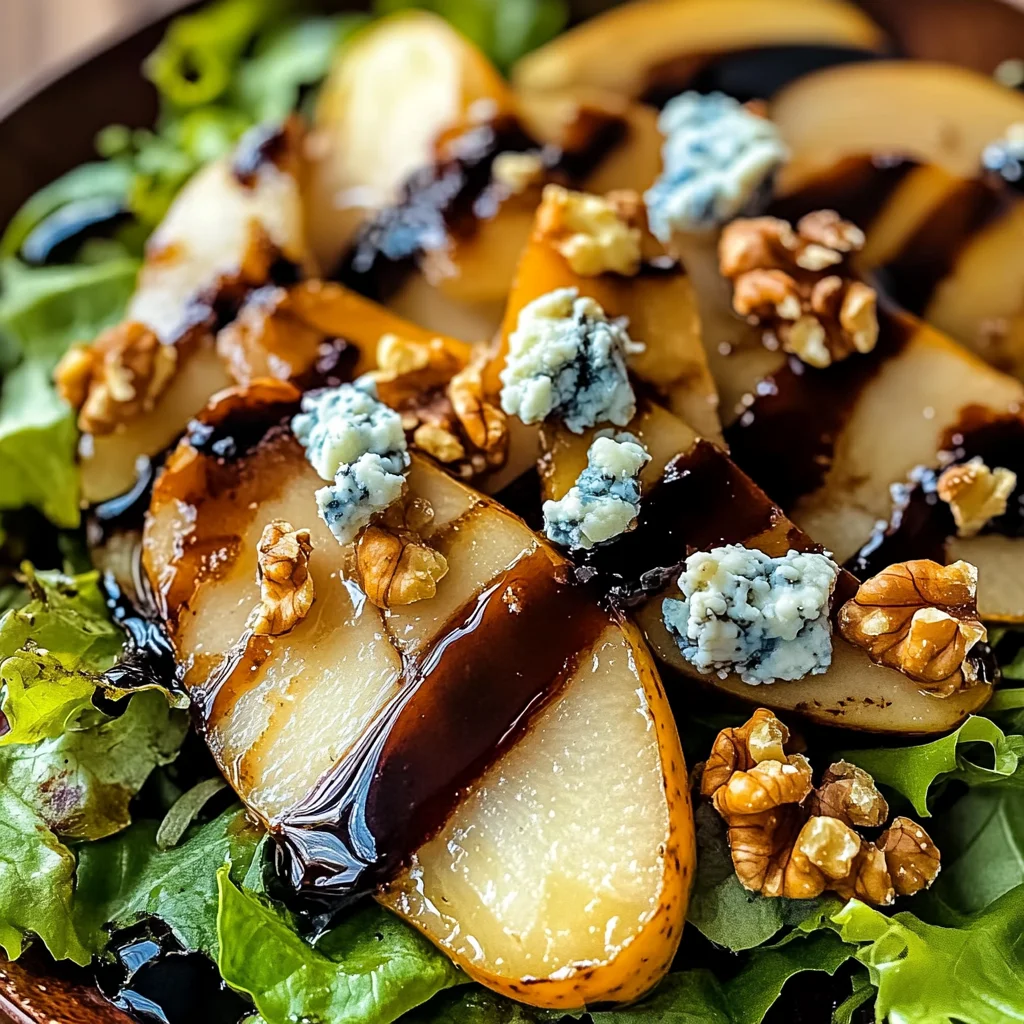 Caramelized Pear and Blue Cheese Salad: A Sweet and Savory Delight