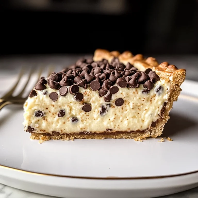Chocolate Chip Cannoli Pie