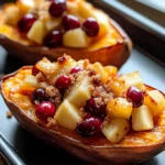 Cranberry Apple Twice-Baked Sweet Potatoes