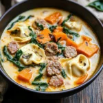 Creamy Sausage Tortellini Soup
