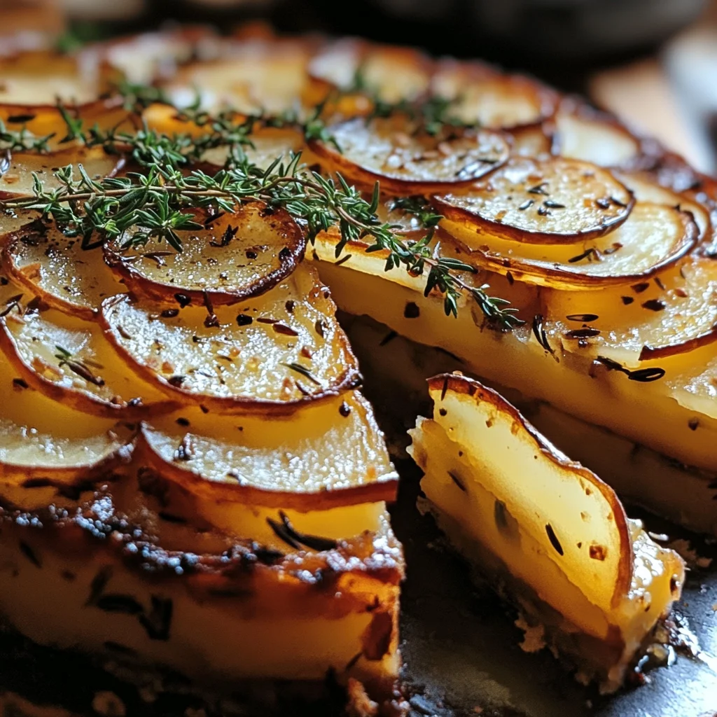 Crispy Balsamic-Thyme Potato Torte