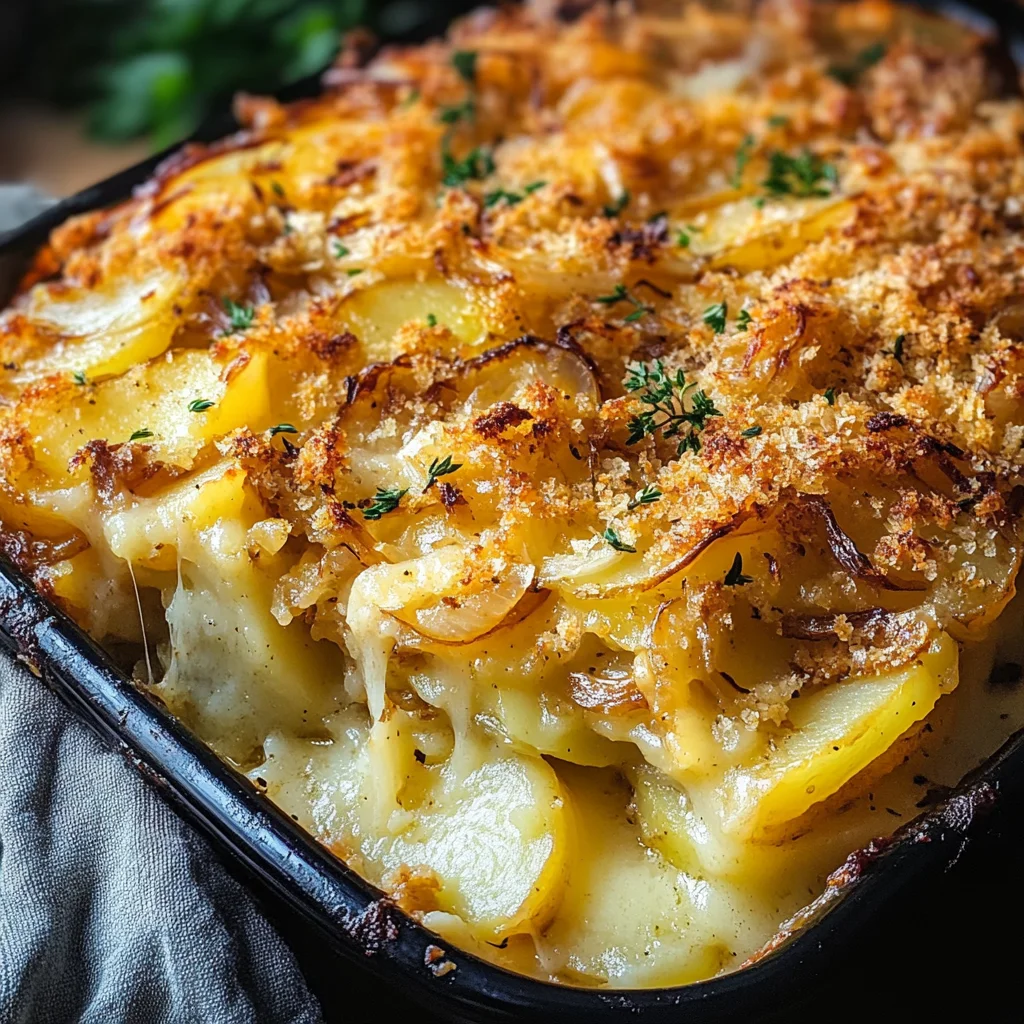French Onion Potato Bake
