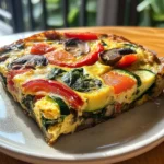 Garden Veggie Frittata: A 150-Calorie Delight