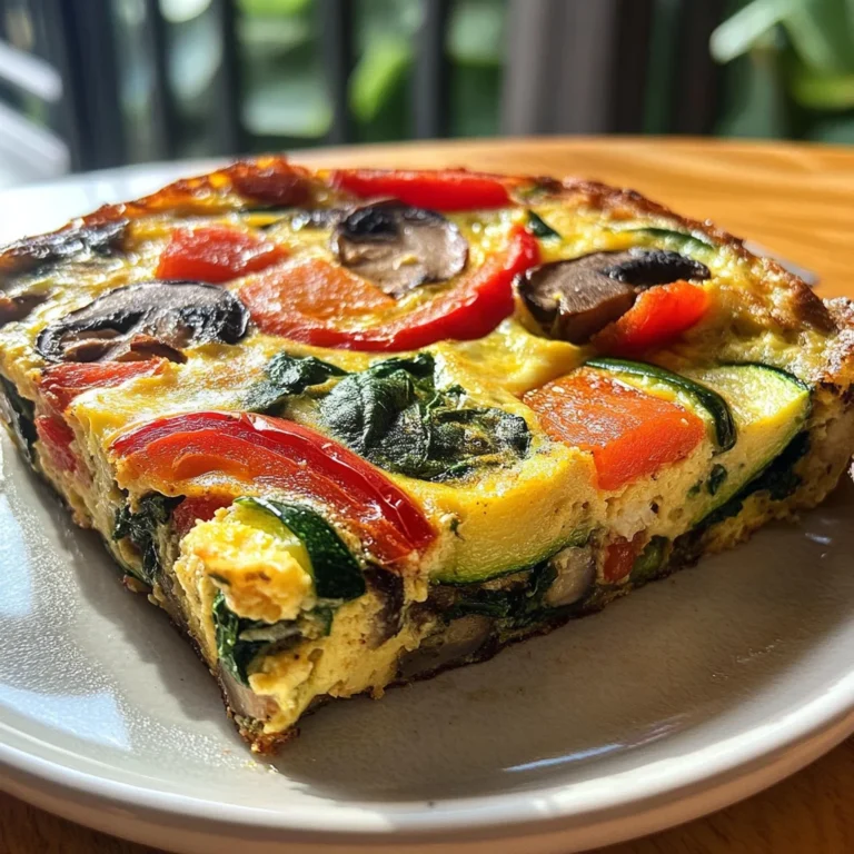 Garden Veggie Frittata: A 150-Calorie Delight