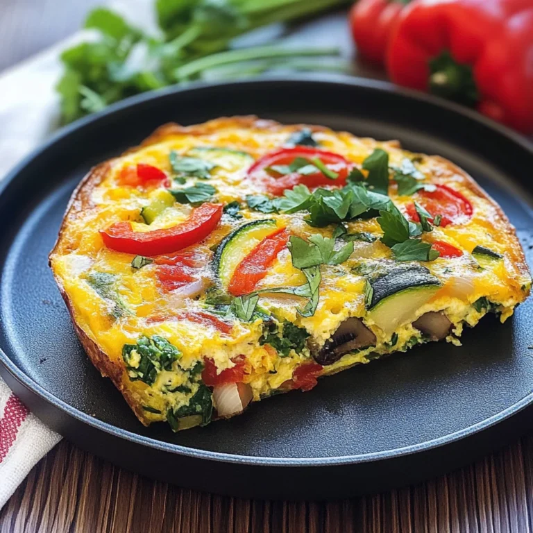 Garden Veggie Frittata: A 150-Calorie Delight