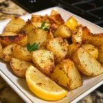 Greek Lemon Garlic Roasted Potatoes