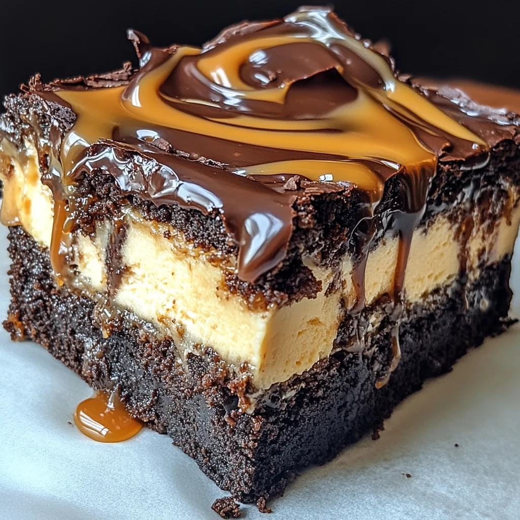 Milky Way Caramel Cheesecake Brownies