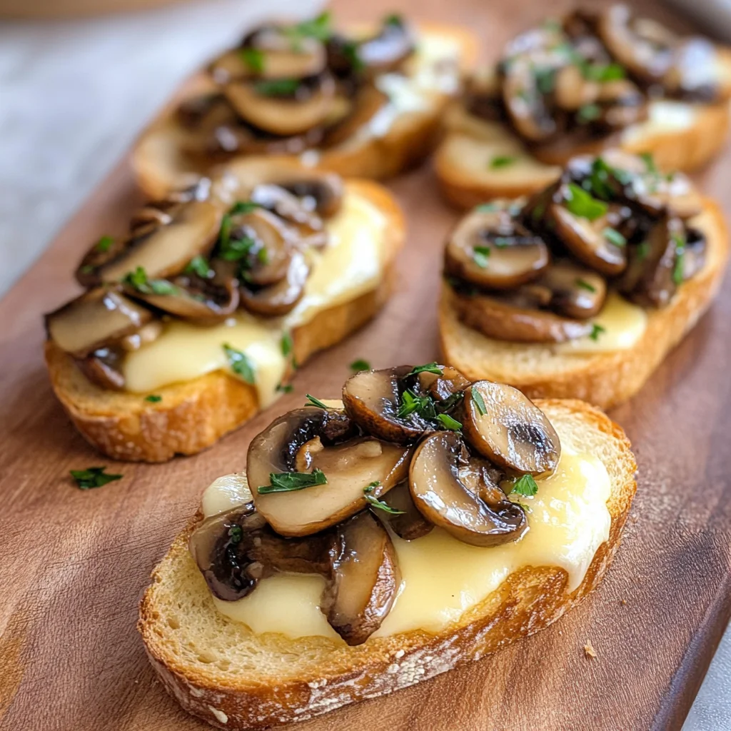 Mushroom & Brie Crostini