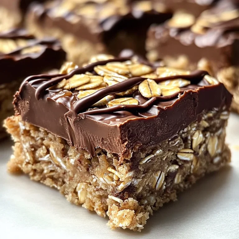 No Bake Chocolate Oatmeal Bars
