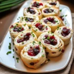 Savory Christmas Cranberry Roll Ups