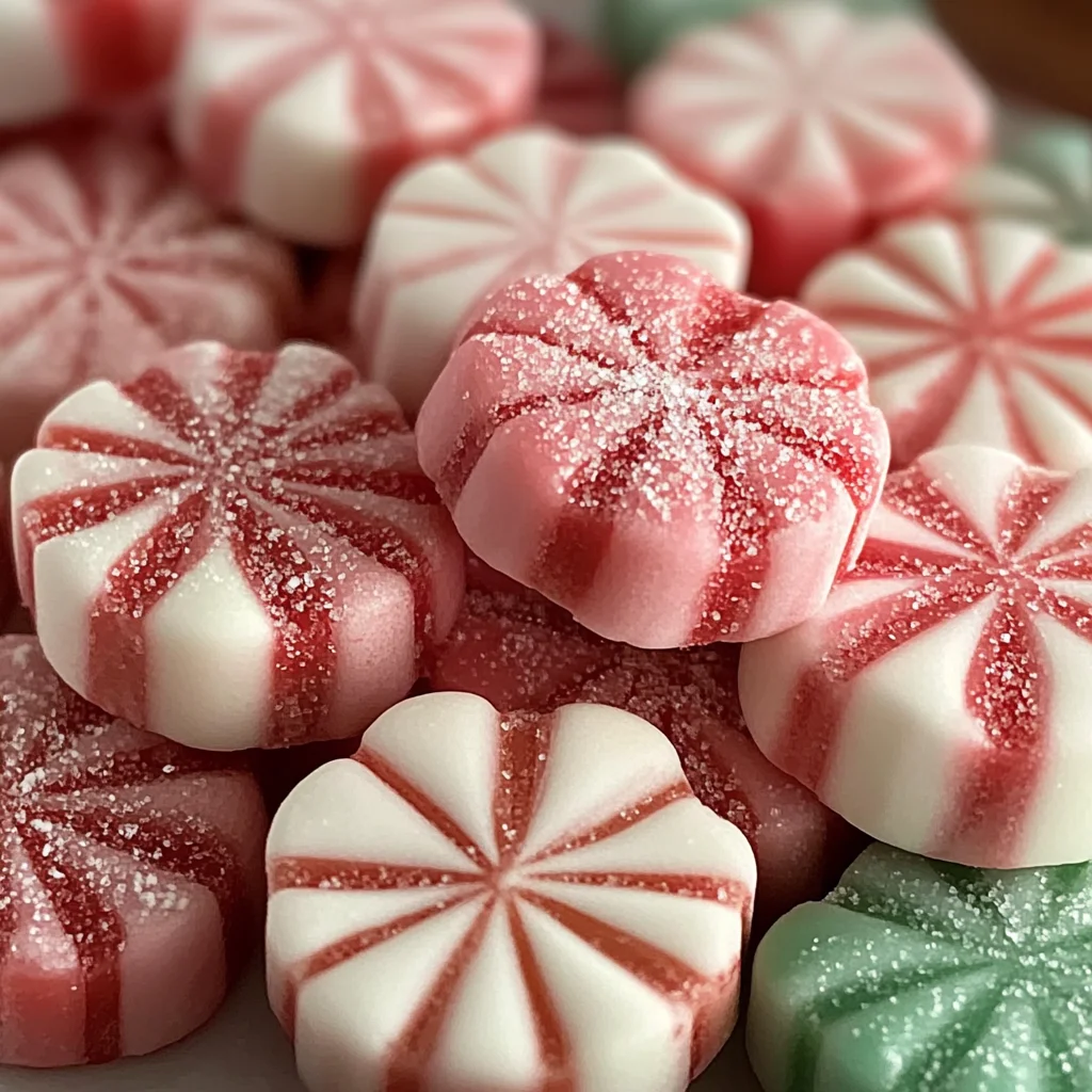 Soft Christmas Peppermints (Old-Fashioned Butter Mints)