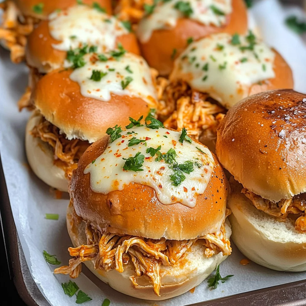 Spicy Buffalo Chicken Sliders