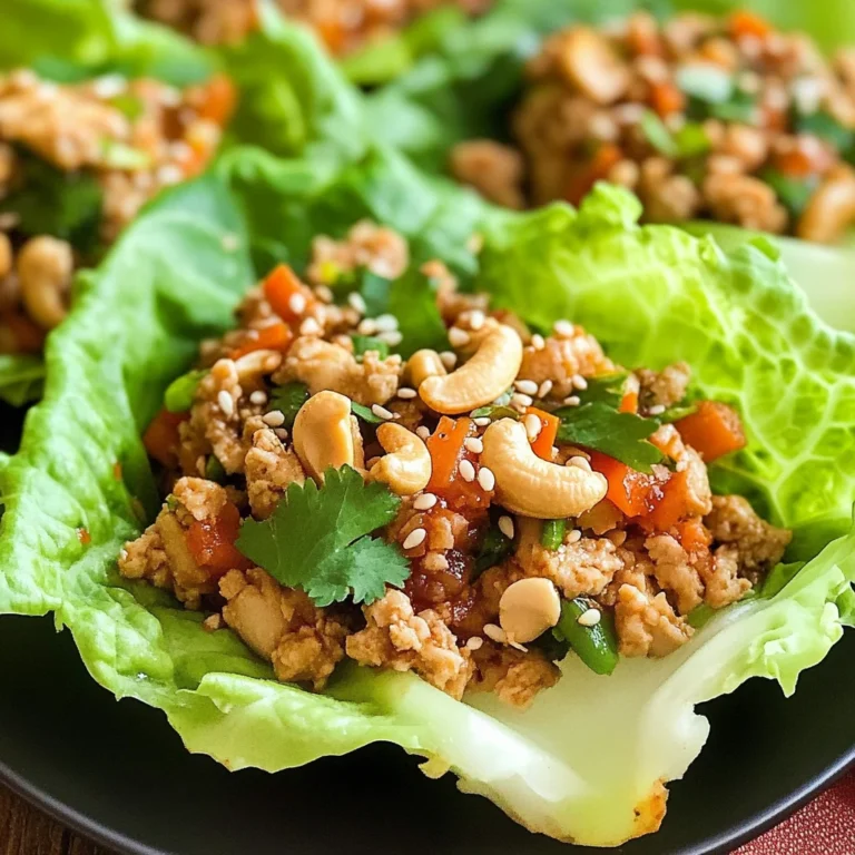 Thai Chicken Lettuce Wraps