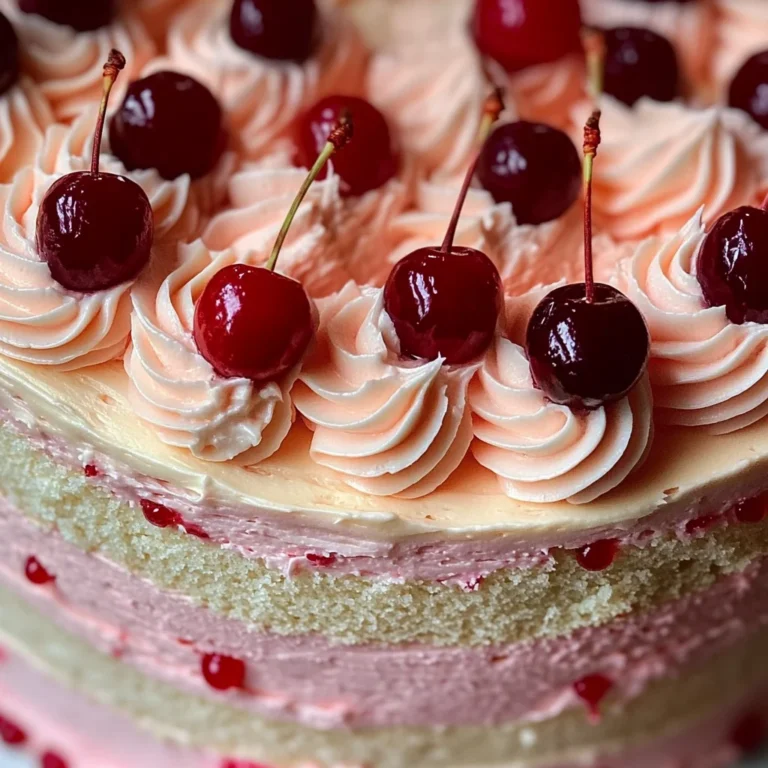 Vintage Maraschino Cherry Cake