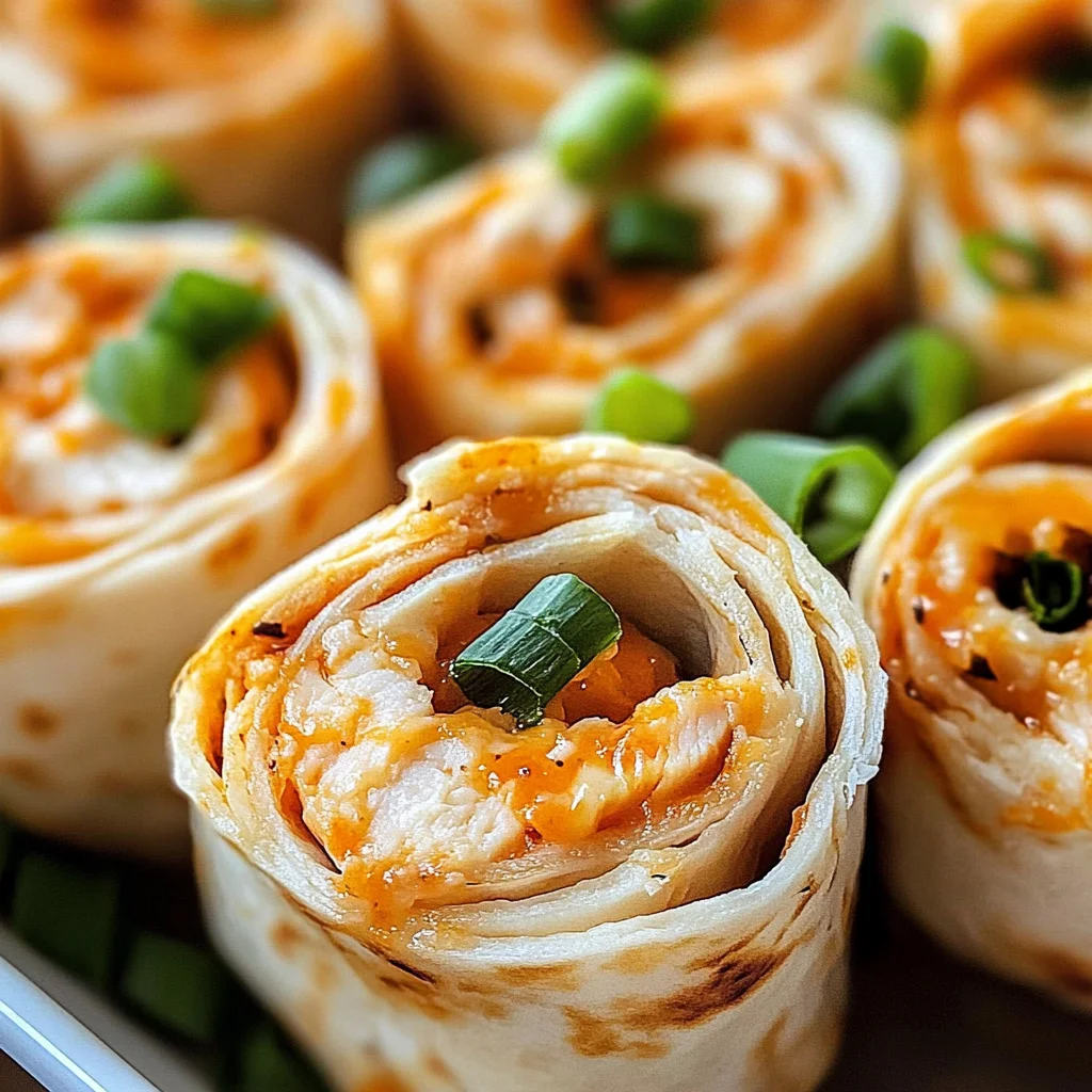 Buffalo Chicken Pinwheels