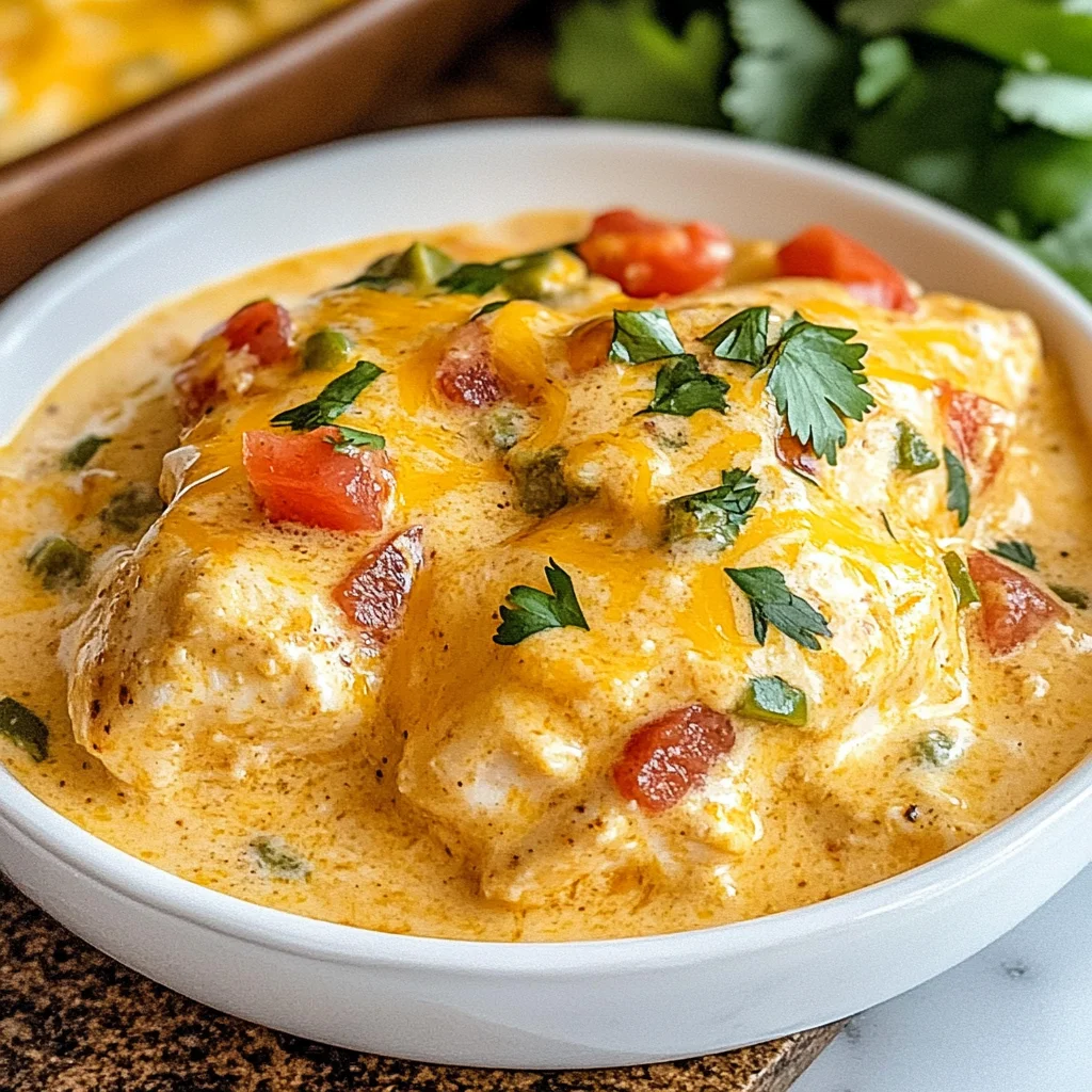 Crockpot Queso Chicken