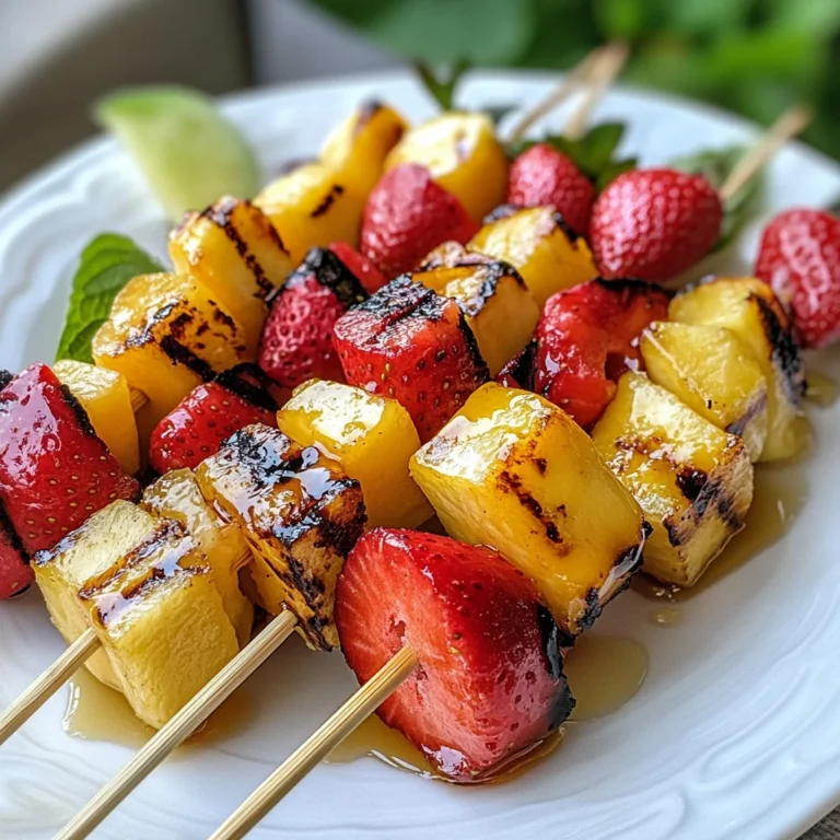 Grilled Fruit Kabobs