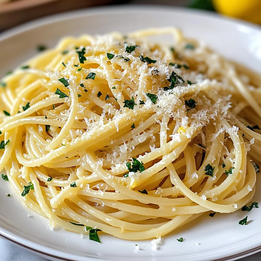 Lemon Garlic Pasta