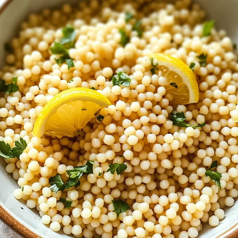Lemon Parmesan Pearl Couscous